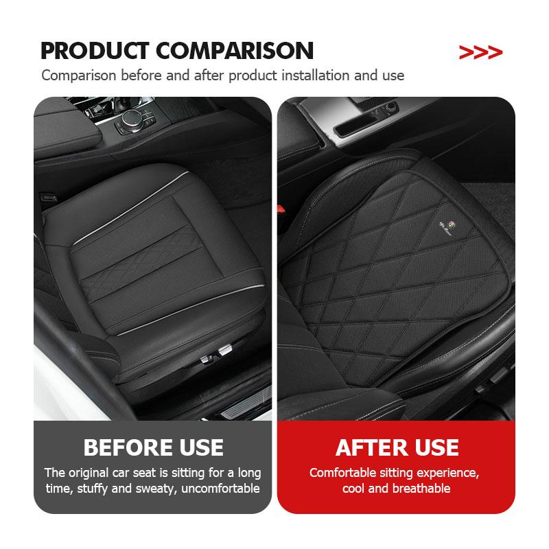 Perforated Leather Car Seat Cushion Non-slip Heightening Pad For Alfa Romeo GT Stelvio F1 Brera Volante Tonale Gloria Disco zq9