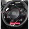 For Alfa Romeo Giulia /Stelvio 2020+ Steering Wheel Panel Cover ABS Carbon Fiber