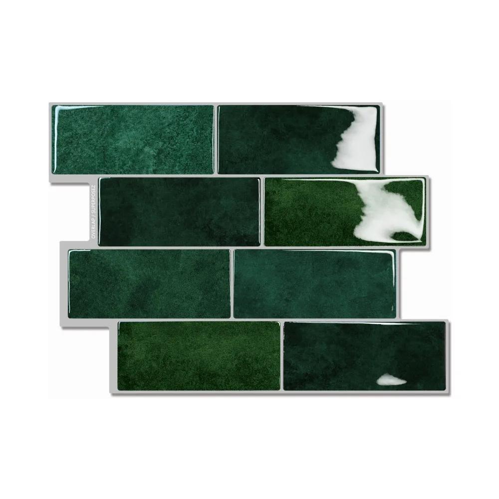 1 pz Nuovo Adesivo Autoadesivo 3D per Piastrelle Murali Fai da Te Impermeabile Adesivo Murale in PVC Multifunzione Paraspruzzi da Cucina Decorazioni per la Casa Adesivo Murale