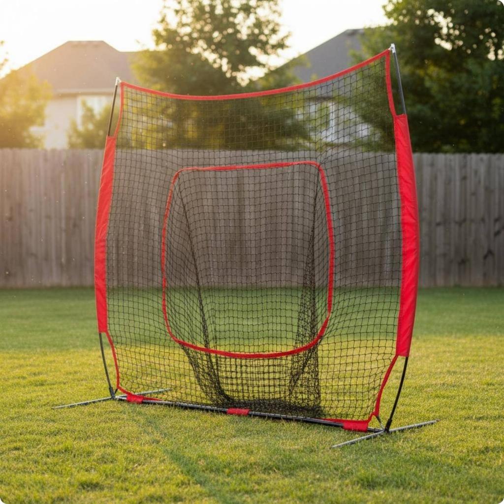 Baseball Practice Net Durable Batting Hitting Softball Training with Carry