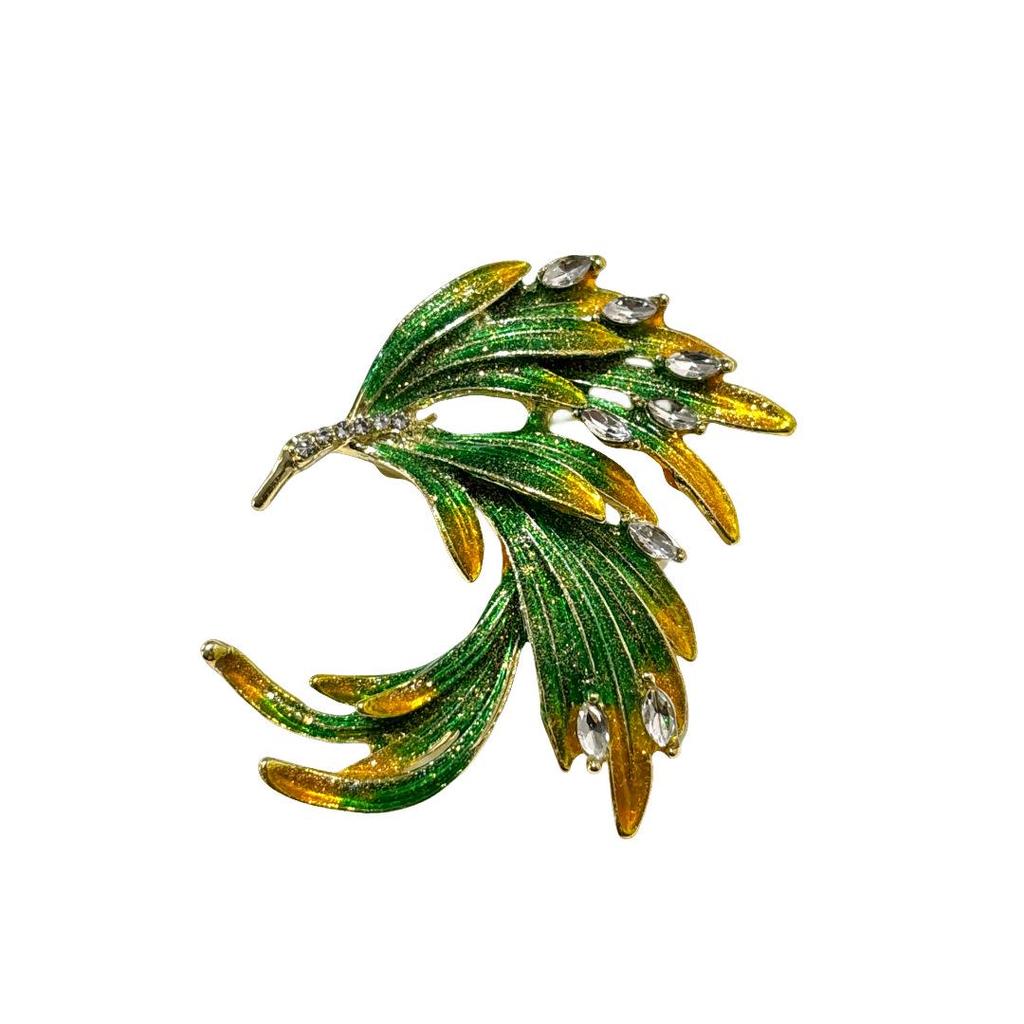 Matte Gold Pearl Wheat Ear Corsage Brooch for Women - High-End Versatile Pin with Anti-Exposure Design