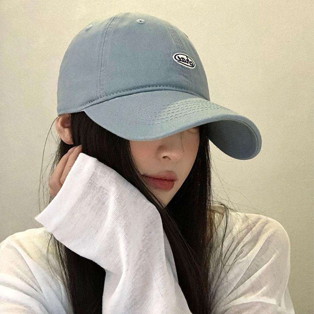 Embroidery Baseball Hat Korean Snapback Cap Casual Peaked Cap  Men Women