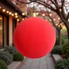 60 cm weihnachtlicher aufblasbarer Ball, große DIY-Bastelartikel, beflockter aufblasbarer Ball, mehrfarbige Weihnachtsbaum-Dekorationsbälle