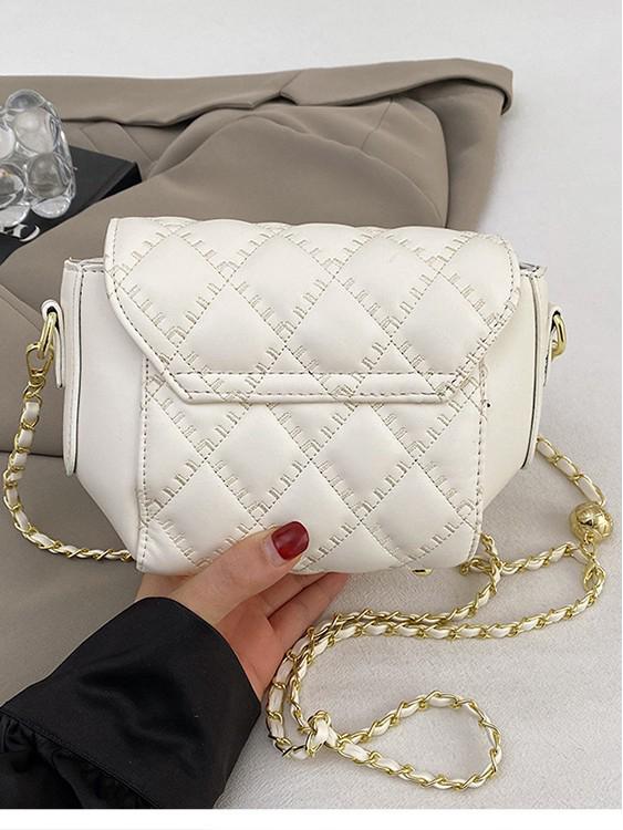 Damen Umhängetasche mit Diamantenmuster: 2025 Frühling/Herbst Achselkette Schultertasche Handtasche