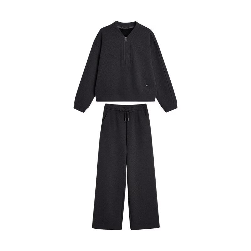 CHU YU Women's Winter Fleece-Lined Two-Piece Loungewear Set
