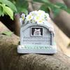 Resin Pet Memorial Stone with Photo Dog Grave Creative Cat Puppy Tombstone Small Animal Sacrifice Monument Handicraft Ornaments