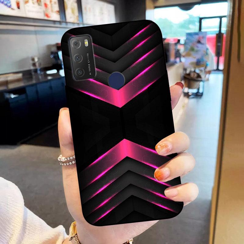 Soft Protective Case For Alcatel 1S 2021 6025H 6025D Case 1S(2021) Black TPU Silicone Covers For Alcatel 1 S 2021 Bumpers Funda
