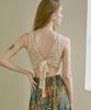 Bikini Bender Farid Crochet Back Ribbon Sleeveless Crop Top