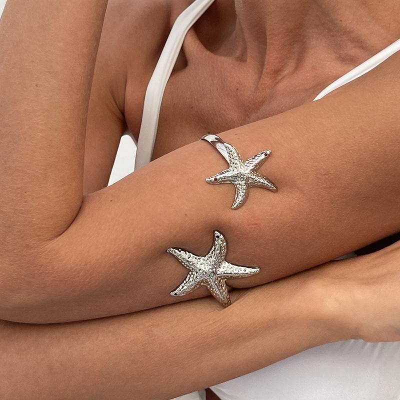 Blingbling Star Oberarmspangen Armreif Moderner Armschmuck Armspangen Armreif Frauen Schmuck Armspangen Armreif Armband Offener Armreif
