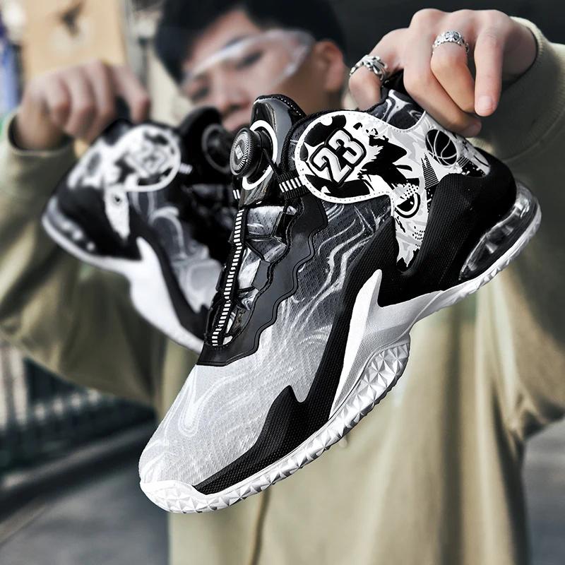 New Men Basketball Shoes Non-Slip Sports Breathable Comfortable Free Shipping Original Training Basketball Male Sneakers Shoes