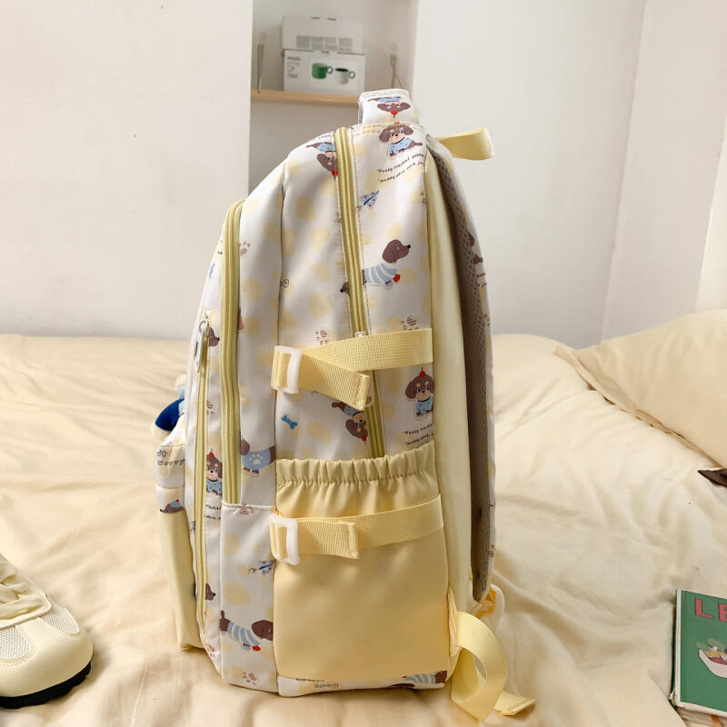 Leopard Print Junior High School Student Schoolbag Women's Backpack Lightweight Backpack