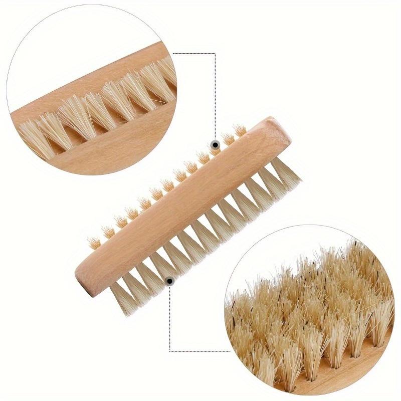 1pc Multifunctional Wooden Nail Brush for Cleaning Fingernails and Toenails - Strong Cuticle Dust Cleaner
