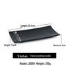 Melamine Black BBQ Plate: Creative Rectangular Hot Pot and Side Dish Plate for Restaurants