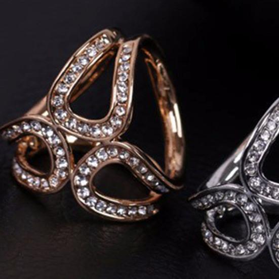 Triangle Ring Shape Decorative Scarf Buckle Accessory Sweet Long Lasting Rhinestone Cardigan Clip Clothes Decor