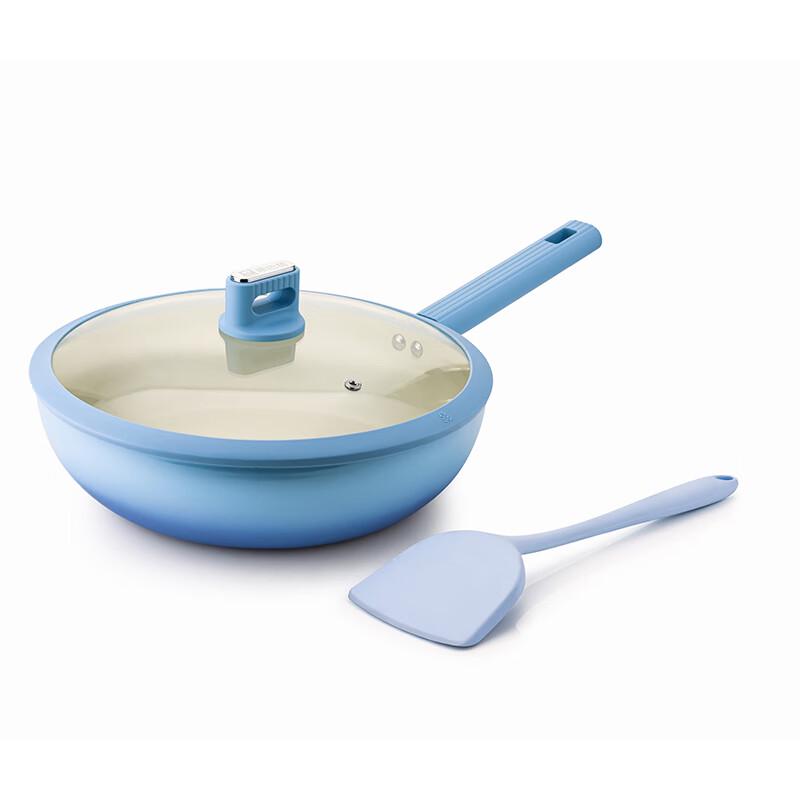 KOBACH LPB-CT30A Non-stick Wok & Spatula Two-Piece Set 30cm Wok with Spatula