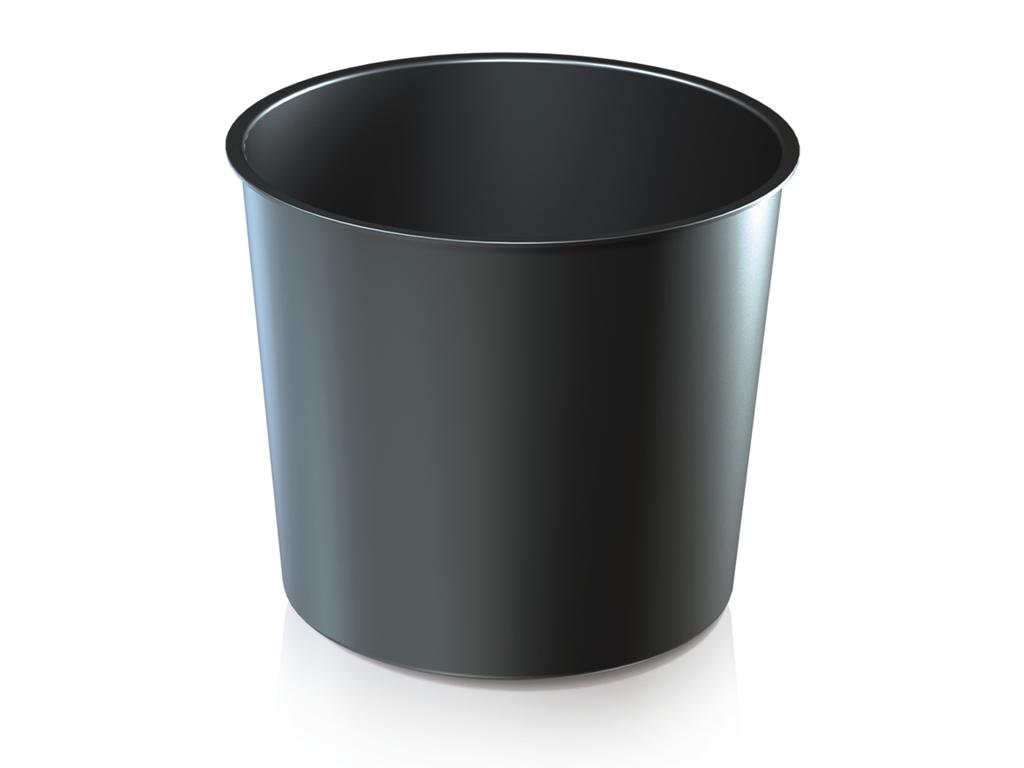 URBI Round Beton Effect DURO250E Round Flowerpot, 25x25cm, Beton Color