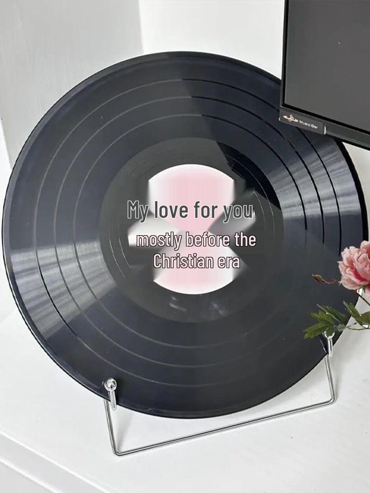 Retro Sunset Vinyl Record Wall Clock: Silent DIY Creative Decor for Living Room.