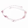 585 Purple Gold Exquisite Delicate And Shiny Round Bracelet, Rose Gold-Plated Zircon Double-Layer Bracelet.