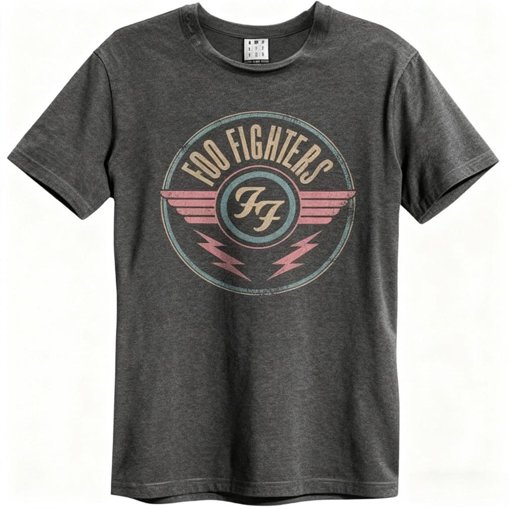 Rock Y2k Harajuku Casual Fashion Tops Foo Fighters Cotton Shortsleeved Tshirt Round Neck Breathable Street Trend Teea Unisex