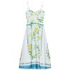 Zaprha 2025 New Arrival Casual Summer Lemon Printing Cotton Poplin Waist Trimming Spaghetti Straps Dress 3454347