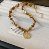 Bohemian Beaded Necklace Set, Multilayer Natural Stone & Shell Statement Necklaces,Colorful Natural Stone & Shell Layered Jewelry