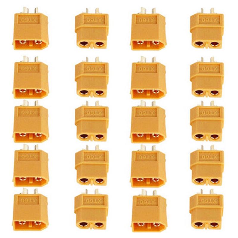 20Pcs 10 Pairs Xt60 Male Female Bullet Connectors Plugs For Rc Lipo Battery