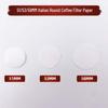 Round Italian Handle Coffee Filter Paper for Moka Pots and Aeropress - Original Pulp Hand Pour Filter