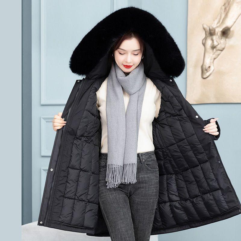 Large size - fat mm pie overcome loose large fur collar cotton clothes jacket cotton clothes plus fat