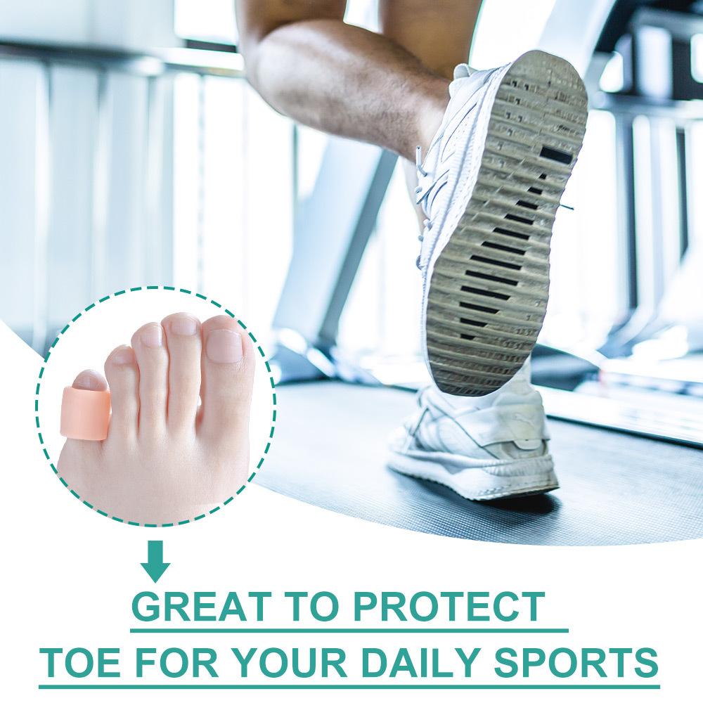 Sumifun 8pairs/box skin color silicone toe protector blister Corns cover Toe injury protective cover