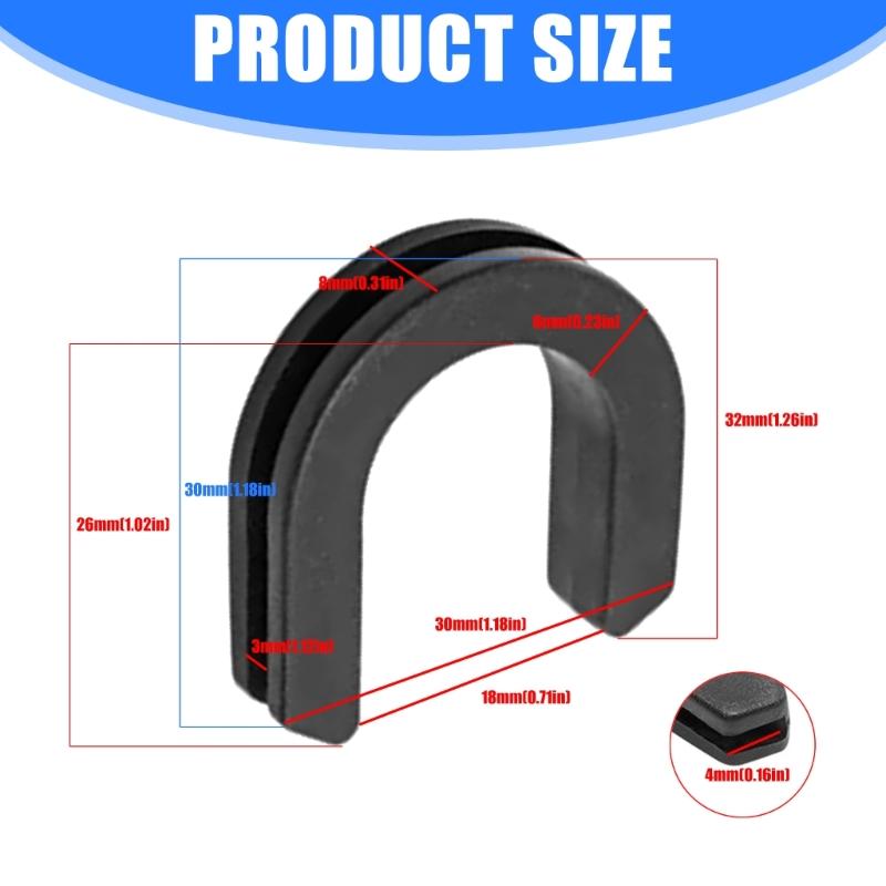 Easy Installation Bar Backrest Bushing Grommet for Street Luggage Rack Bushing Motorbike Modified Accessory