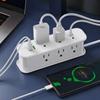 6 Outlet Travel Power Strip 7 Outlet Power Strip with USB Sturdy Material Conversion Plug Travel