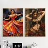 Vibrant Exotic Passion Ethnic Dance Art Posters Canvas Printing Oil Painting Living Room Bedroom Walls Home Decoration Frameless