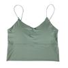 Nahtloses Damen-Tanktop aus Eis-Seide mit Brustpolstern - Bandeau im koreanischen Stil