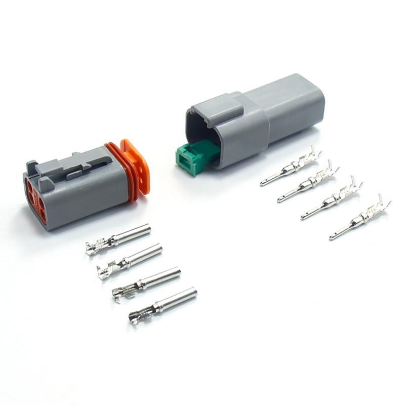 2 Pin Electrical Plugs Set Waterproof Connectors Heavy Duty 2 Pin Connector set Automotive Electrical Connector Set