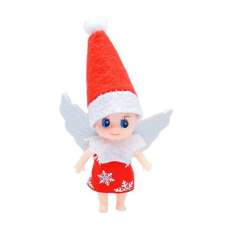 

Charming Baby Elf Christmas Doll Decorative Figurine Perfect For Holiday Decorations