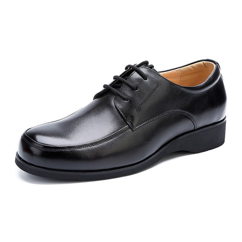 Police Leather Shoes Men And Women Business Formal Wear Leather Shoes Casual Breathable Single Shoes Security Duty Tooling Shoes