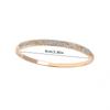 Elegant Diamond-set Oval Bangle - Women's Fashion, Stylish Commuter Jewelry Accessory