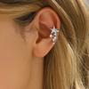Sweet and Cool Style, Niche Design, Personalized Star Without Ear Holes, Ear Bone Clip, Light Luxury Five Pointed Star Ear Clip Earrings