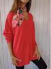 Women's Long Sleeve V-Neck Knitwear: European & American Style Loose Fit Solid Pullover Top