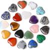 20pcs Natural Heart Healing Crystals Rose Quartz Amethyst Heart Love Stones Set Xxf