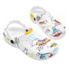 Cartoon Printed EVA Casual Clogs for Women Men Soft Sole Flexible Breathable Slip On Sandals Slippers Summer Daily Leisure Shoes