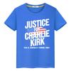 Charlie Kirk FREEDOM print 100%Cotton Tops Anime Short t shirt for kids boy 10year Halloween cartoon Tees y2k kids clothes girls