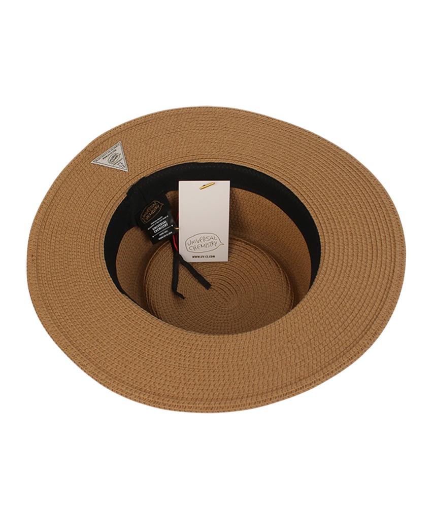 Yunibeosyeolkemiseuteuli Sweet Bk Line Brown Panama Hat Panama Hat