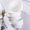 Jingdezhen Pure White Underglaze Ceramic Rice Bowls
