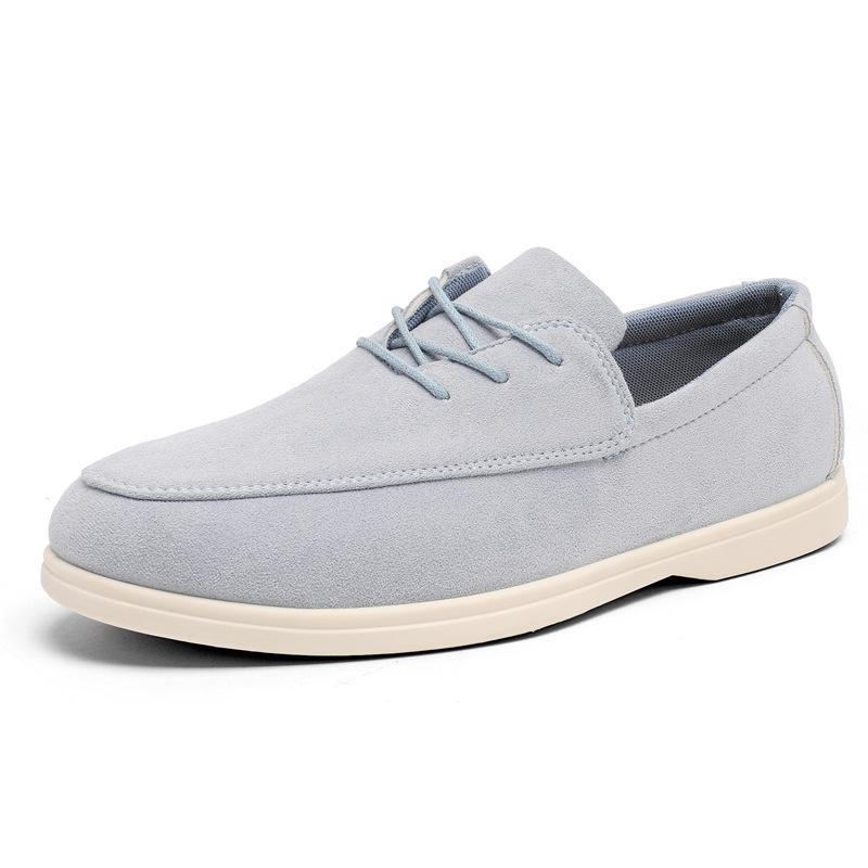 Herr Sommar Casual Slip-On Loafers - Koreansk Mode, Andningsbara, Trendiga, Mångsidiga (B-7)