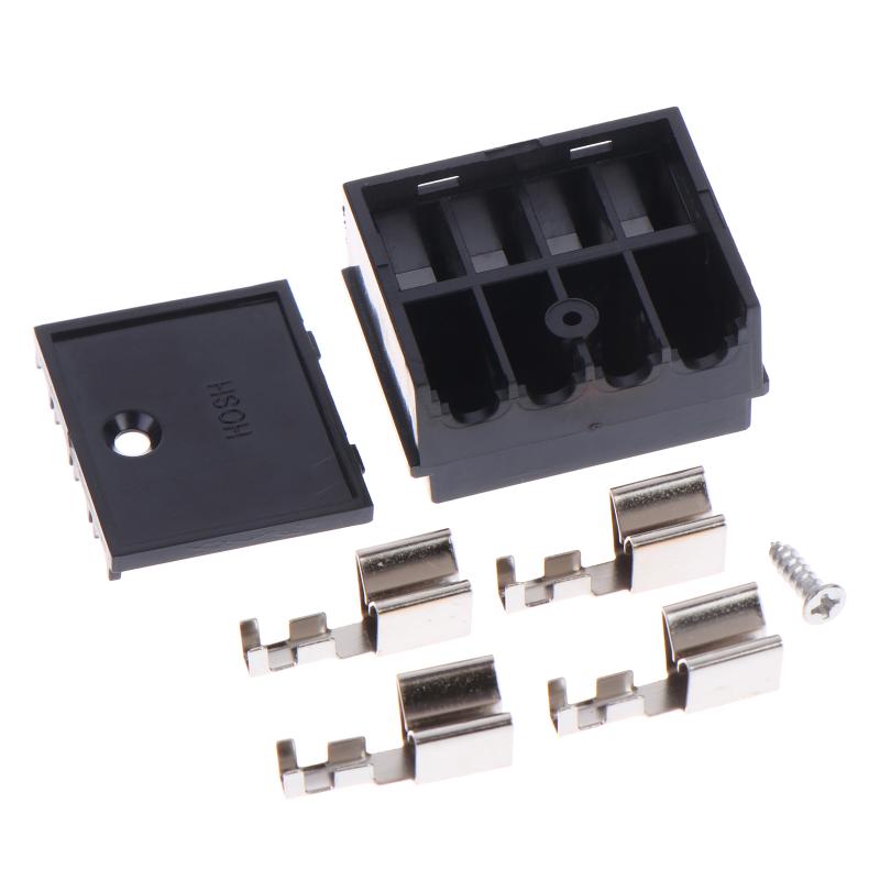 Electric Bike Battery Box Base Connector Battery Box Connection Base Spring-Plug Replacement Plastic Ebike Accessories