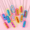 10Pcs Cartoon Mini Harmonica With Necklace Musical Toys For Kids Birthday Party Favors Pinata Fillers Boy Girl Christmas Gift