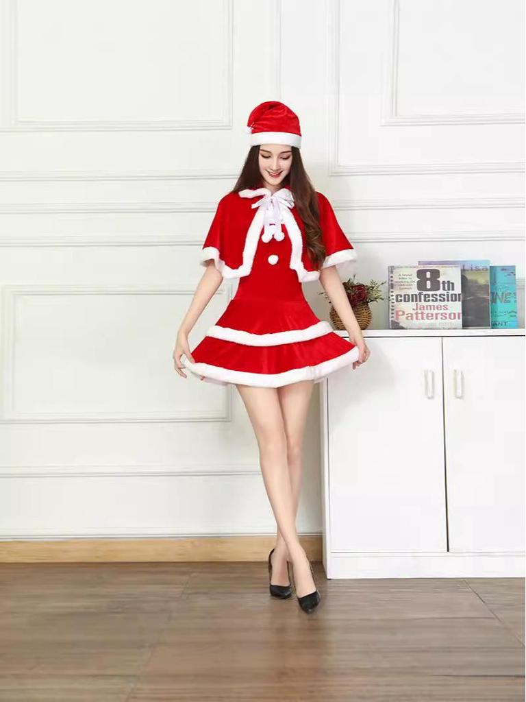Sexy Strapless Christmas Bunny Outfit - Adult Party Dance Nightclub Dress