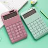Solid Color Solar Powered Student Gift School Office Supply 12 Digit Calculator