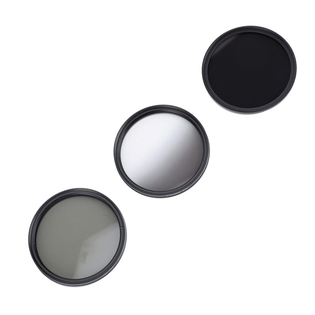 3 in 1 Camera Filter Kit ND8 CPL GND Filter Set Replacement Neutral Density Filter Circular Polarizing Filter Graduated